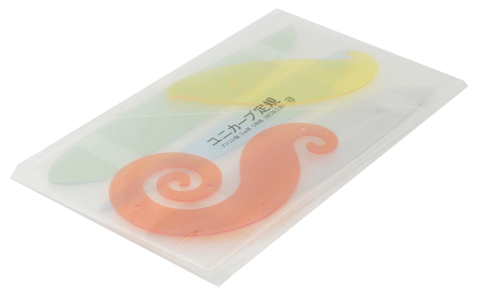 

Drapes Unicurve 2mm 14301 Ruler, 5-Piece Set, Thick,