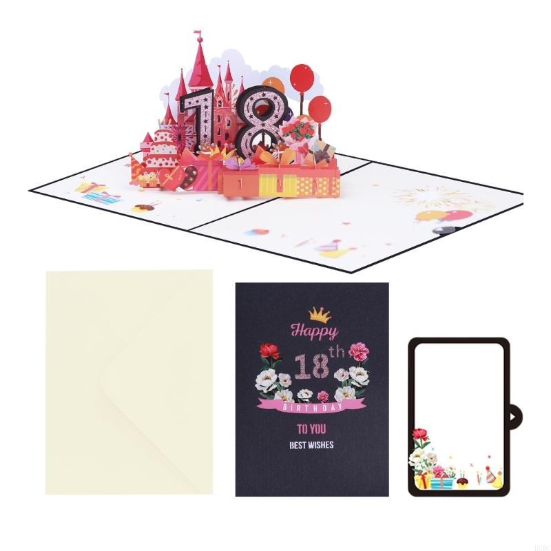 Birthday Greeting Card Paper Sculpture Happy Birthday Card with Envelope