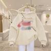 Fleece thickened hooded sweater women's autumn and winter, new loose fashion coat hoodie