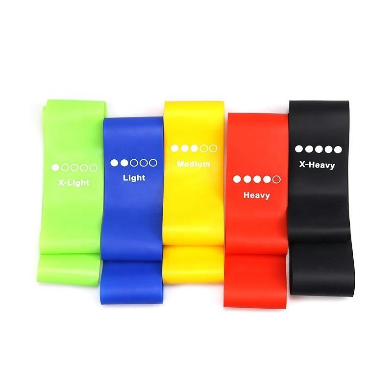 Yoga Belt Resistance Elastic Fitness Band Set Glute Training Strength Flexibility Squat Stretching Exercise Loop Home Workouts