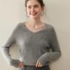 Women's V-Neck Cashmere Blend Sweater