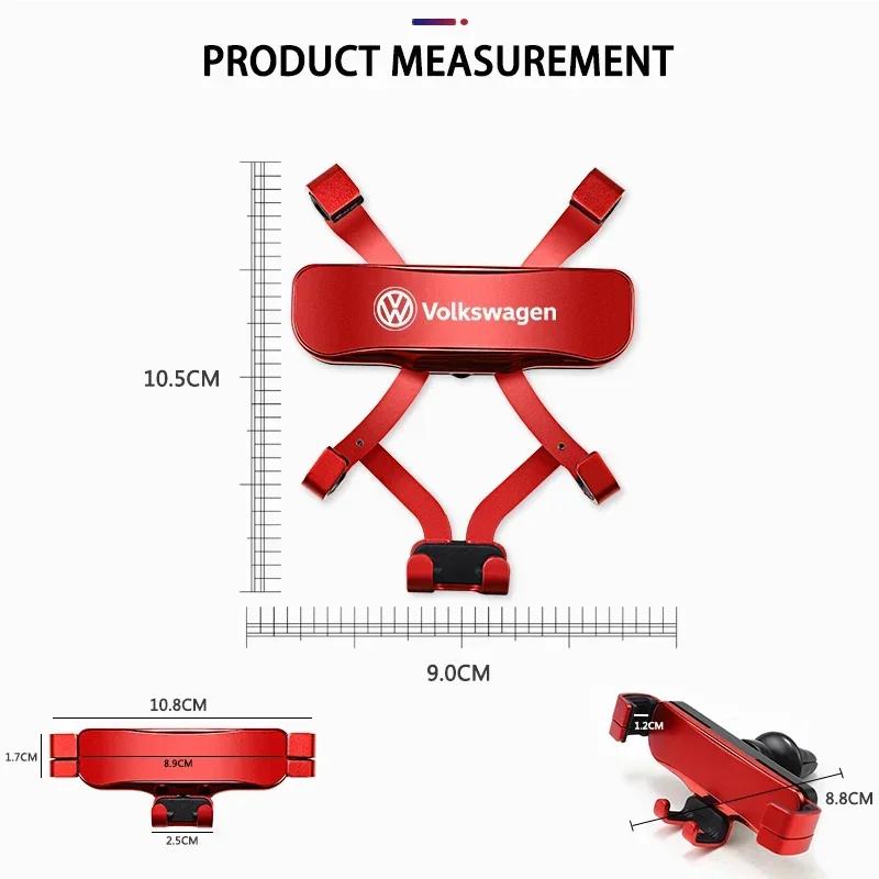 lmn1 ·Car Phone Holder Auto Air Outlet Clip GPS Stand Accessories For VW GTI Rline Golf 6 7 Passat CC Polo Tiguan Arteon Touareg Cadd