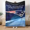 1pc Blanket - Patriot Logo Print Design,Lightweight Blanket for Sofa,Bed- Soft &Warm,Gift for All Seasons