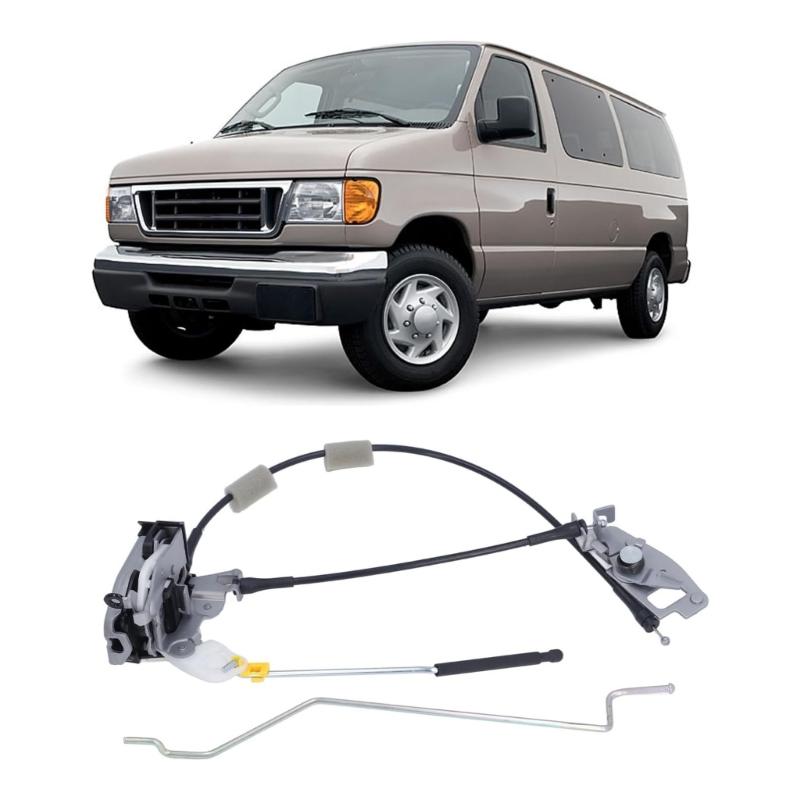 Rear Right Cargo Door Latches Assembly with Cable Rod for Vehicle 6C2Z15431A02AA C2Z15431A02AA Lock Latches Actuator