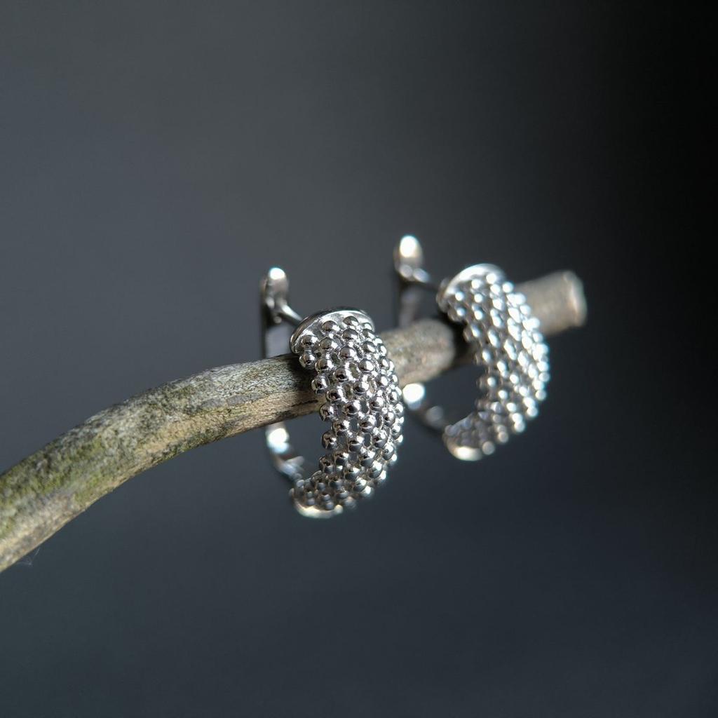 Silver Earrings Without Stones (2184119)