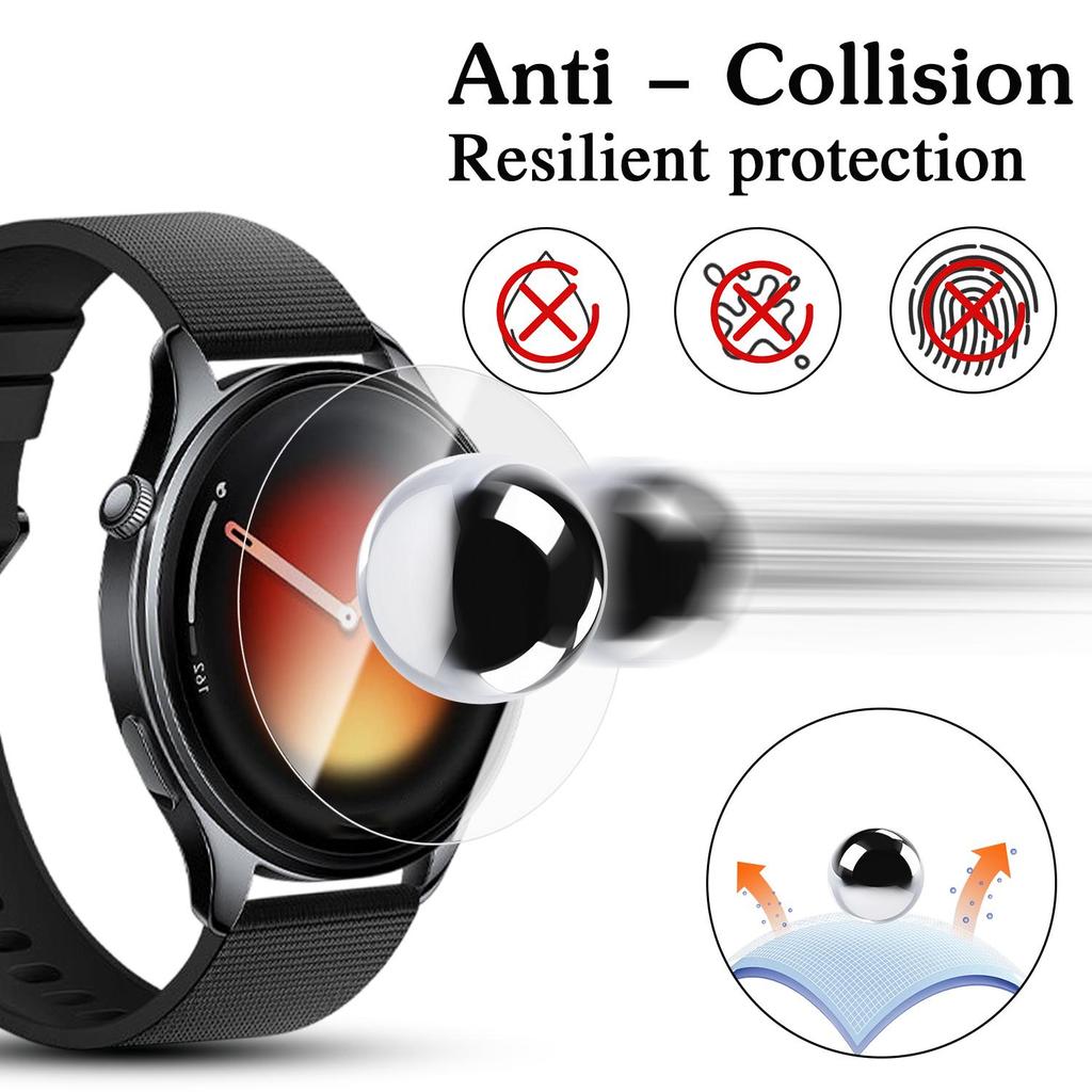 For Xiaomi Watch S5 Screen Protectors with Easy Installation Kit 9H Hardness Tempered Glass Explosion-proof Film for Mi Watch S5