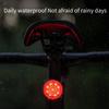 Bike Tail Light Rechargeable Brake Sensor Bicycles Rear Light Rechargeable Waterproof Taillight With 5 Lighting Modes For