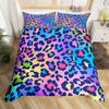 Leopard Print Bedding Set Animal Skin Duvet Cover For Kids Teens Adult Quilt Cover Polyester Comforter Cover With Pillowcase