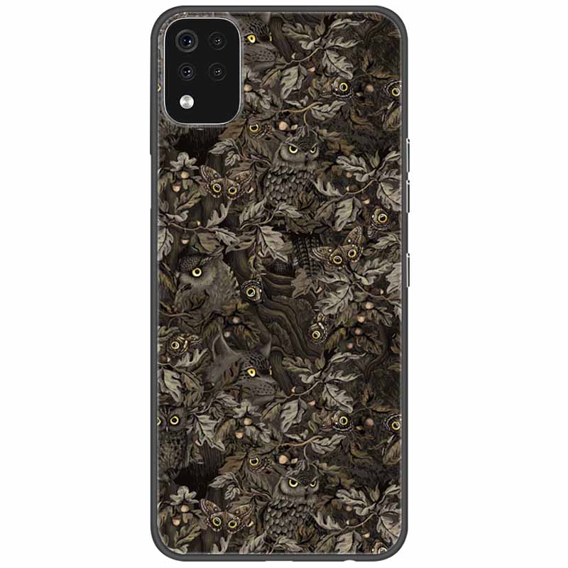 Phone Case For LG K42 K52 K62 Q52 Case Soft Painted Wolf Silicone Black Covers For LG K62 Cases K 42 Shockproof Funda for LGK52