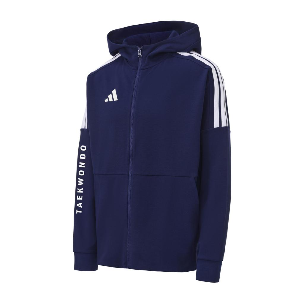 adidas Taekwondo Unisex Hooded Full-Zip Jacket Navy Blue CLTR02JTK-DBW