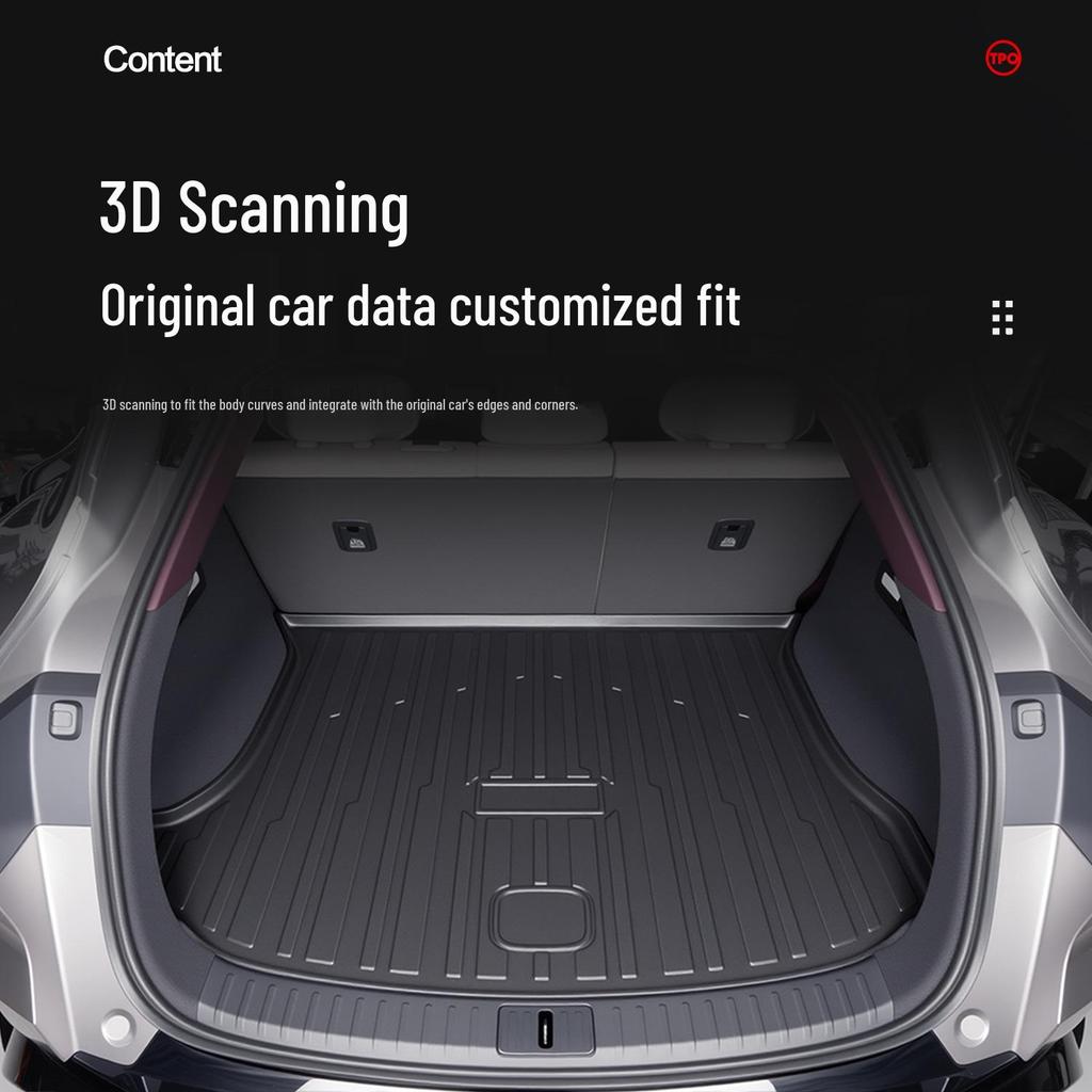 Custom TPE Trunk Mat for Xiaomi YU7 - Car Interior Modification Accessory