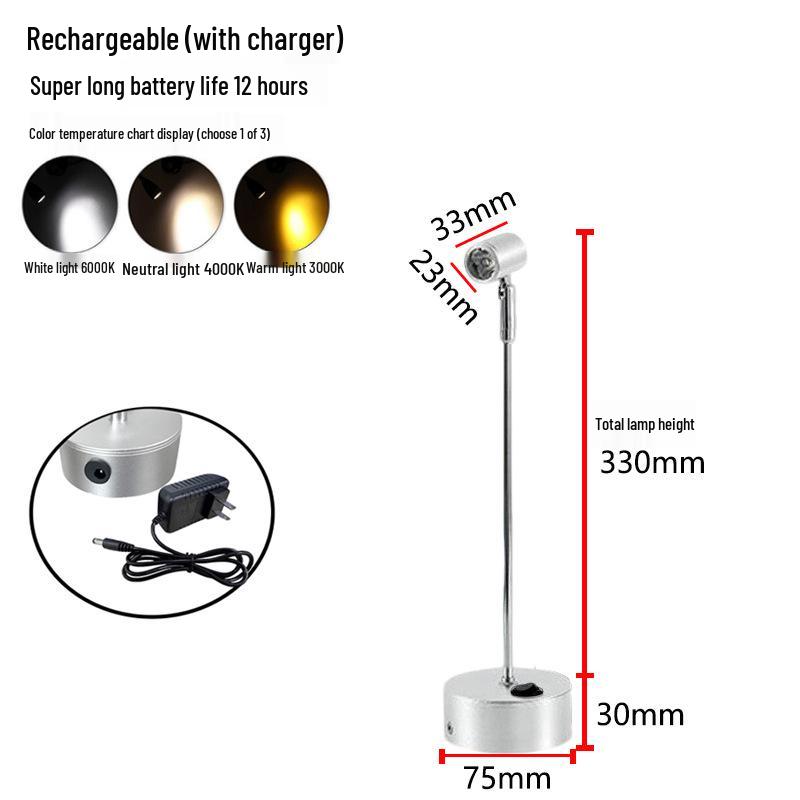 Wireless Jewelry Display Spotlight with Battery