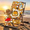 Garfield Print Beach Towel Design, Soft, Lightweight. for Home Bathroom, Spa, Pool, Yoga, Surfing, Camping, Gift for Family, Friend