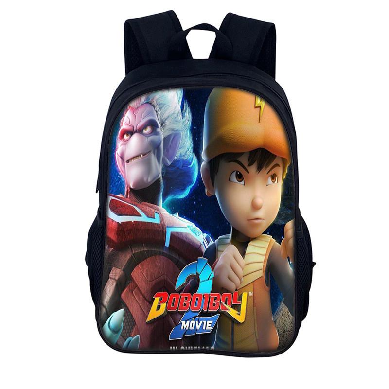 Elements Heroes Boboiboy Kids School Backpack With Durable Nylon Material For Elementary Students