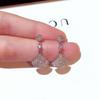 Korean Style Fan-Shaped Earrings: High-End, Exquisite, Internet Celebrity-Inspired Studs