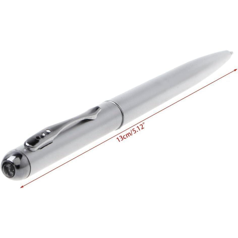Silver Secret Invisible Ink Ballpoint Pen Light Ballpoint Pen Invisible Ink Secret Rollerball Pen Office and School Supplies