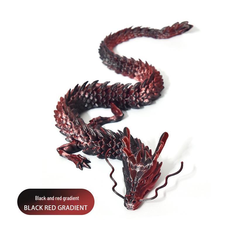 3D-печатное хрустальное китайское дракон настольное украшение игрушка