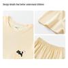 Hodo Girls' Summer Pure Cotton Homewear Set