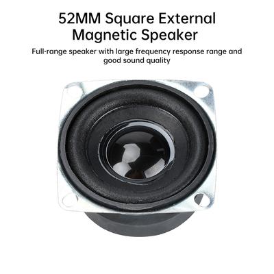 Haut-parleur Carré 2 pouces 5W 4ohm Haut-parleur Pleine fréquence 52mm 5W 4 ohm petit Haut-parleur Machine publicitaire, Haut-parleur Audio Bluetooth