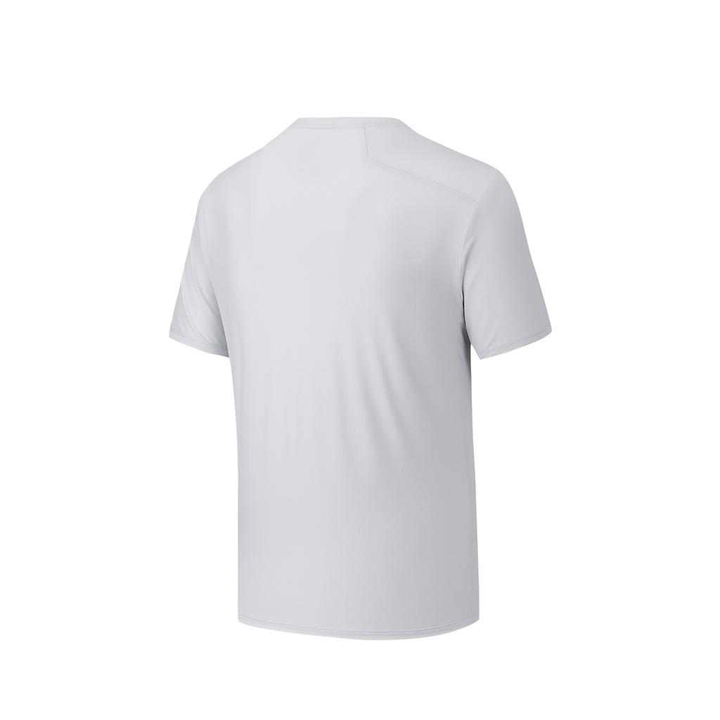 Anta Training Short Sleeve Knit Shirt Summer T-Shirt Men Tops Sand-Gray 952627108-1
