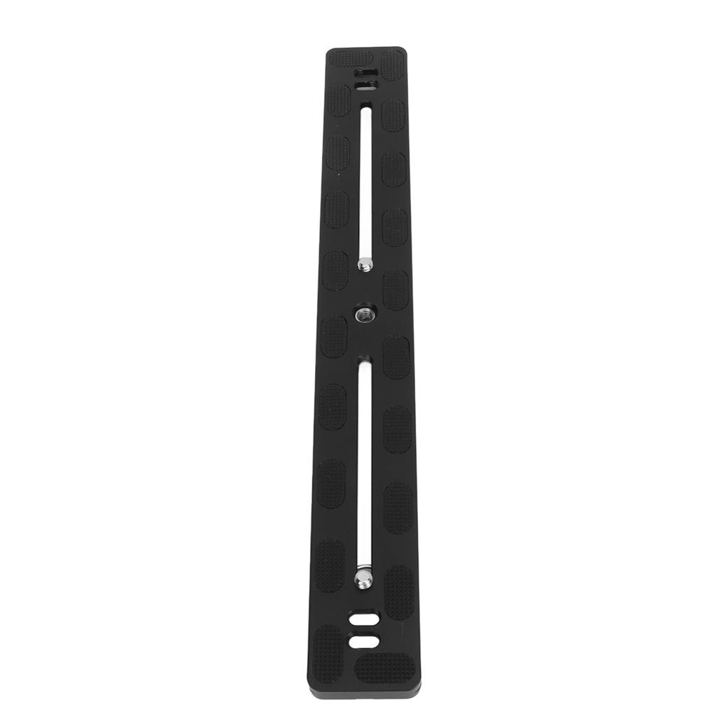 Piastra Scorrevoli su Binario a Rilascio Rapido da 30 cm in Lega di Alluminio Piastra a Rilascio Rapido per Fotocamere DSLR con Foro Filettato da 1/4" 3/8" per Attacco Standard Arca