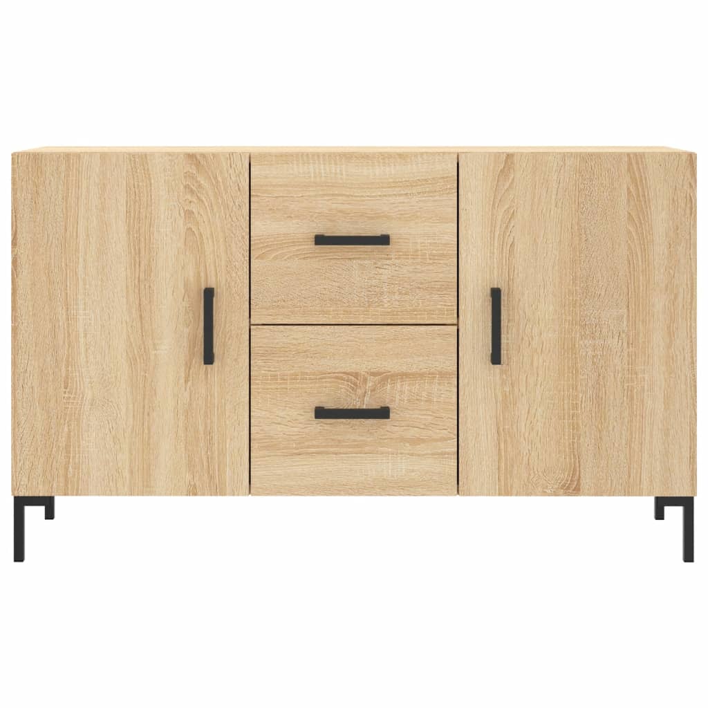 Cómoda, Roble Sonoma, 100X36X60 Cm, Material Derivado de la Madera