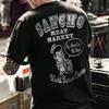 Punk Rock Skull Tshirt Fashion Tough Guy T Shirt Harajuku Heavy Metal Rock Tops Summer Street Hip-Hop Tee Ropa Hombre