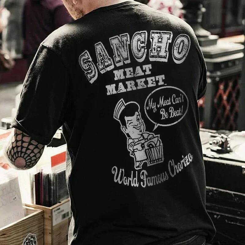 Punk Rock Skull Tshirt Fashion Tough Guy T Shirt Harajuku Heavy Metal Rock Tops Summer Street Hip-Hop Tee Ropa Hombre