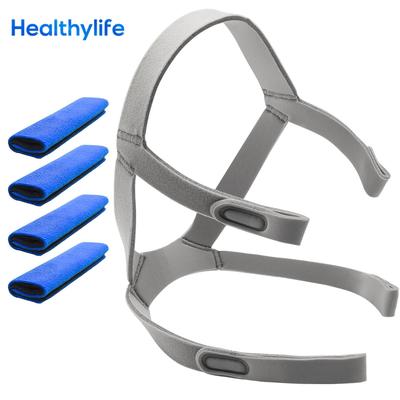Tira para Cabeça CPAP F40 Compatível com Máscara Facial Completa AirFit F40, com Coberturas para Tiras, Tira de Cabeça Padrão F40, Tira Elástica para Máscara CPAP