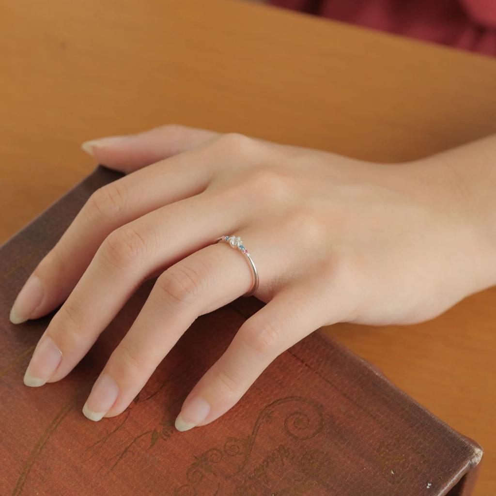 THE KISS 7 Little Mermaid Disney Princess BOX with message Ariel Ring Simple [The Kiss] [Disney Collection] DI-SR1212CZ No. [Original card] Women's