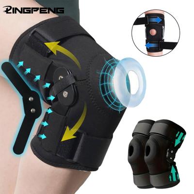 Rodilleras Articuladas con Rótula Ortopédicas Para Dolor de Rodilla Con Resortes Compresión Soporte de Férula de Acero Extraíble Rodillera