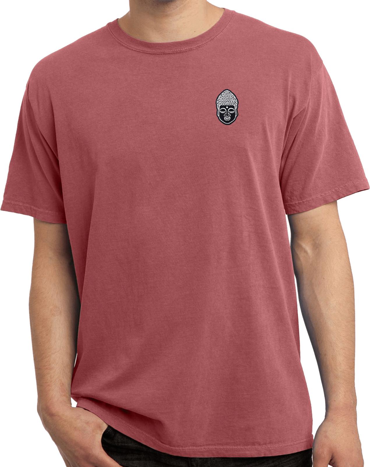Buy Cool Shirts Yoga Buddha Head Patch Pocket Print Pigment Dyed Shirt S разноцветный