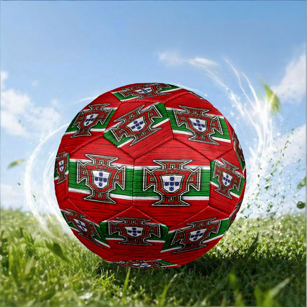 Portugal's National Emblem Size 5 Soccer Ball,Indoor/Outdoor Suitable for Training Matches Tournaments Practice Games Perfect Gift for Fan
