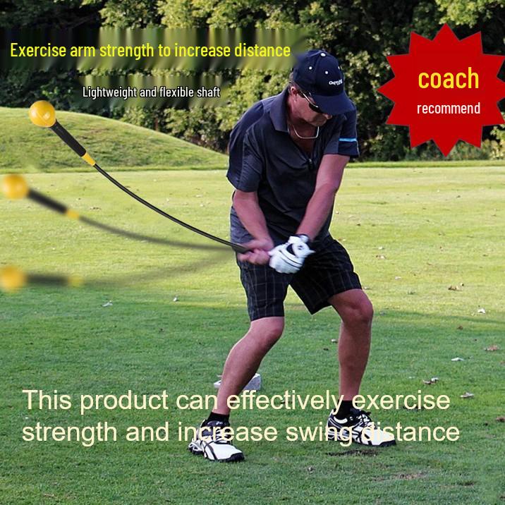 Golf Swing Trainer Stick - Big Head Silicone Warm-up Aid