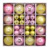 New 44pcs Christmas Ball, Painted Special-shaped 3-6cm Electroplated Ball, Plastic Ball, Christmas Decorations