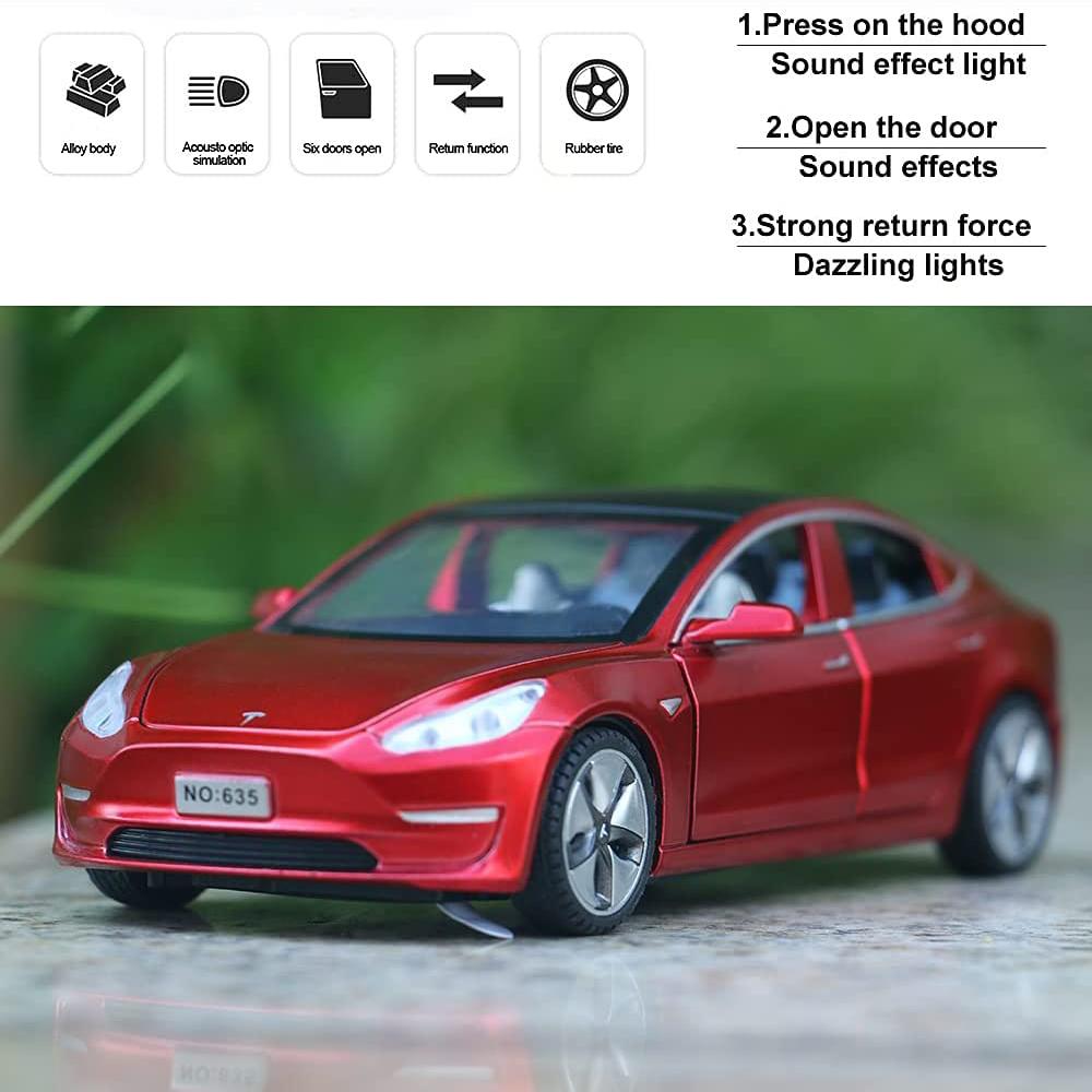1:Model 32 v měřítku 3, litá slitina, autíčko, stahovací vozidlo se zvukem a světlem pro děti Dárková kolekce pro dospělé