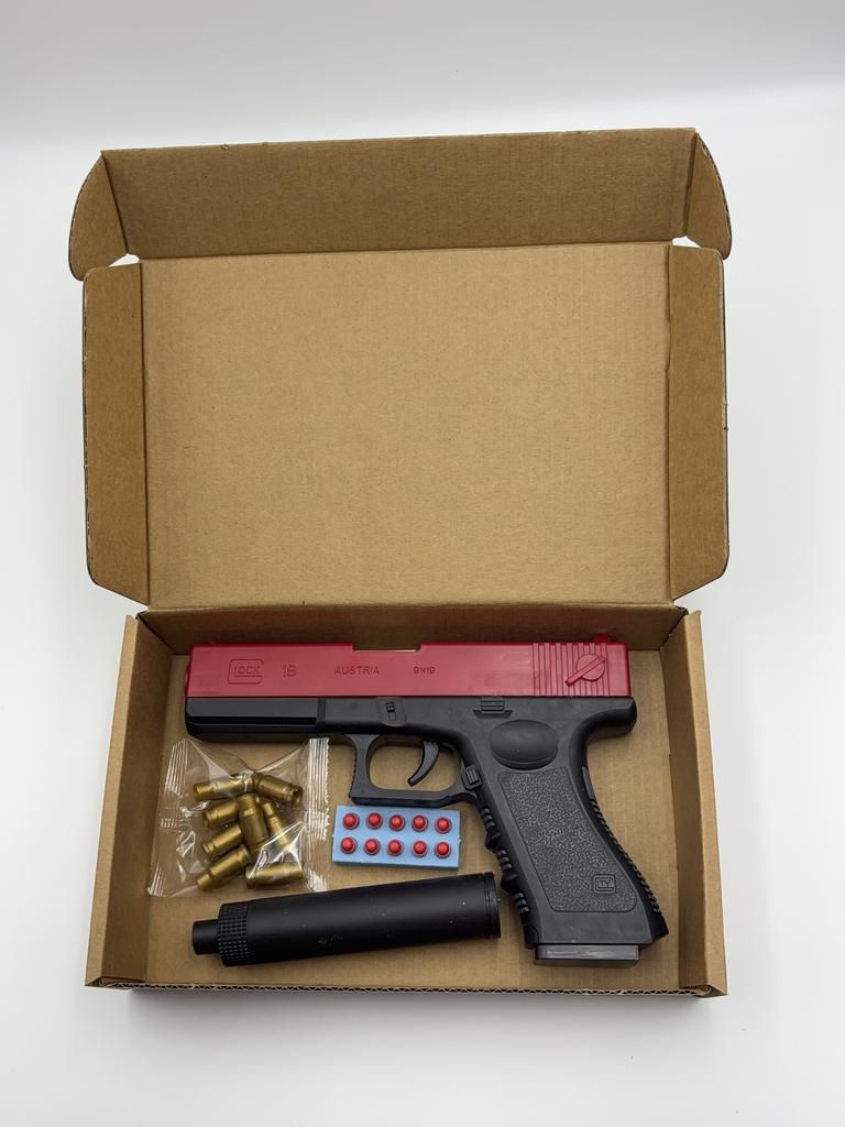 NEW High Quality Soft Bullet Air Gun Manual Toy Gun Lower Magazine Laser Outdoor Sports CS Game Weapons Children Gift Boys Gift