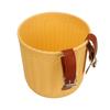 Front Handlebar Bicycle Basket Multipurpose Simulation Wicker Round Shape Large Capacity Bike Baskets Yellow