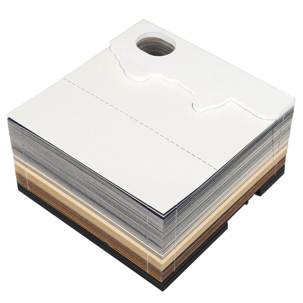 Castle 3D Memo Pad Multifunction 2024 Calendar Notepad Convenience Stickers with Light Christmas Gift