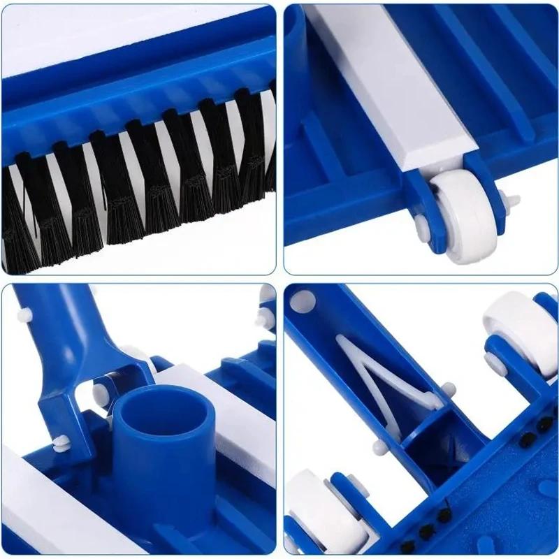 Pool Vacuum Head with Brush Swimming Pool Brush Suction Cleaning Equipment Accessories Portable Head Vaccum Cleaners Accessory