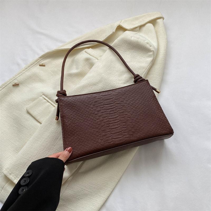 Trendy Urban Simple Design Small Shoulder Bag For Women With Zipper Closure