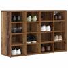 Shoe Cabinet with Shelf Rustic Wood Look 103 x 30 x 67 cm Engineered Wood