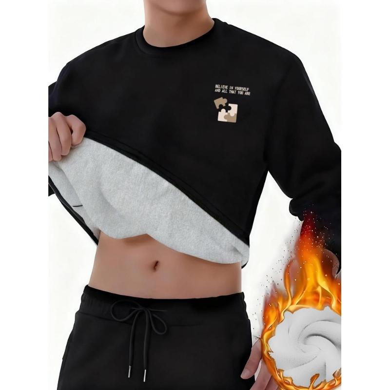 

Comfortable & Stretchable, Men s Thermal Top, Ideal for Casual Gatherings XXL чорний