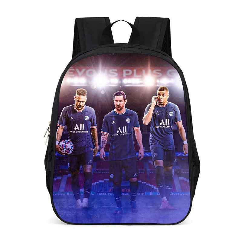 Zaino Scolastico per Bambini con Stampa Cristiano Ronaldo Neymar Leggero Design Ergonomico Studenti Elementari