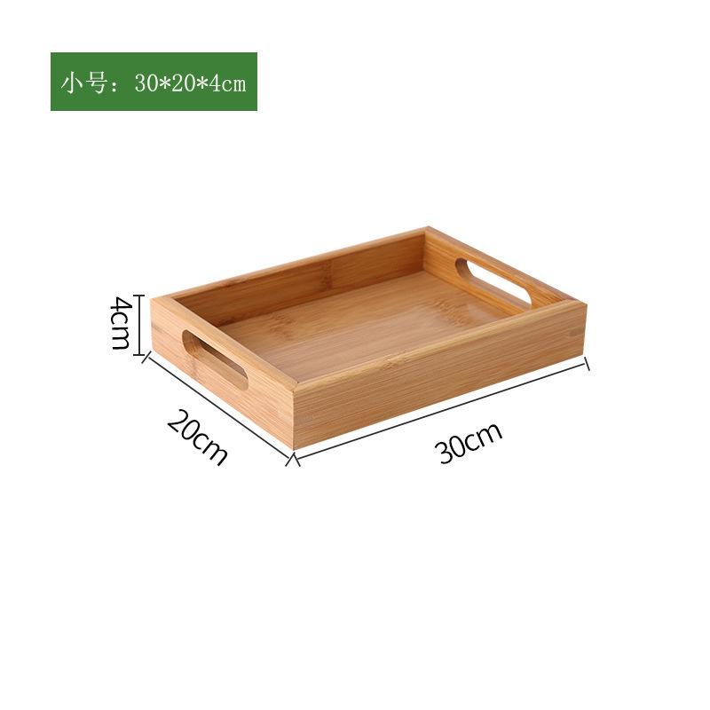 Japanischen Stil Runde Tablett Lebensmittel Servierplatte Holz Snack Deseert Platte Teaboard für Home WF