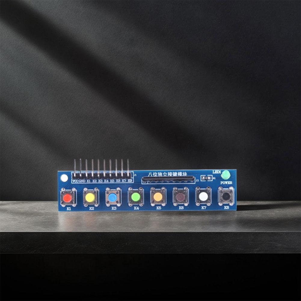 8 Independent Key Button Touch Button Module with LED Indicator Keyboard Module Keypad Module for Arduino ARM