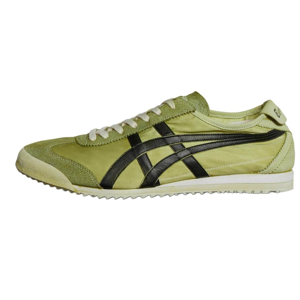 ONITSUKA TIGER Mexico 66 Nm Comfortable Fashion Non-Slip Wear-Resistant Low-Top Casual Shoes Unisex Sneaker Green Black 1183C460-300