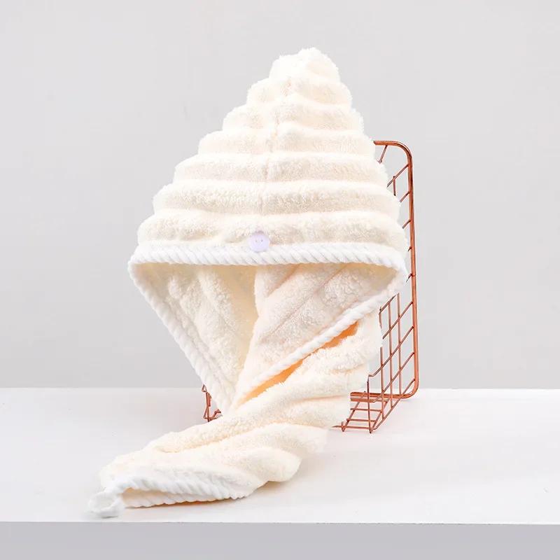 Dry Hair Cap for Women Thickened and Super Absorbent Headscarf for Wiping Hair Quick Drying Cap Dry Hair Towel