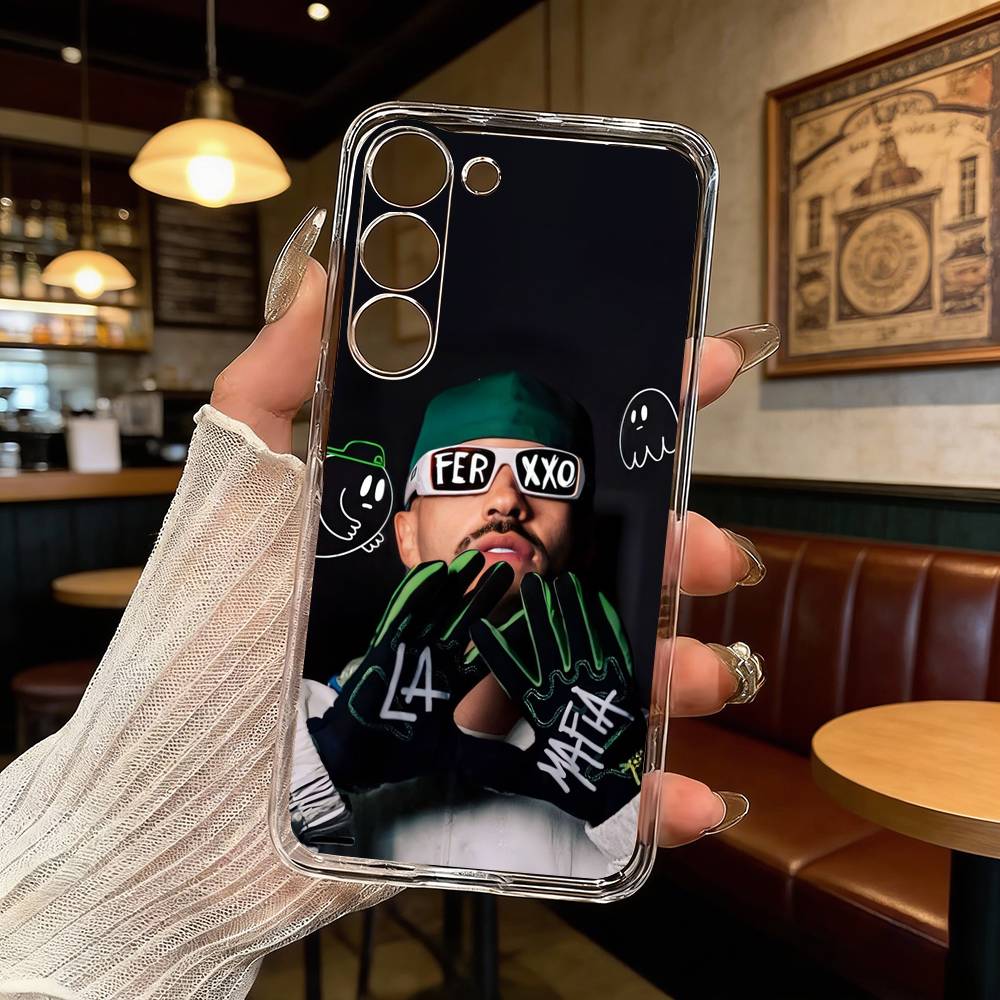 F-Feid Ferxxo SIXDO Singer Phone Case For Samsung Galaxy A71,A70,A52,A51,A40,A30 Transparent Cover