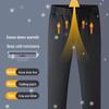 Men's Thickened Goose Down Straight-Leg Winter Trousers